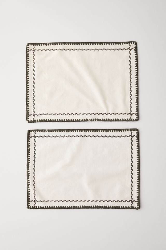 Ensemble de napperons rétro à motif ondulé #2