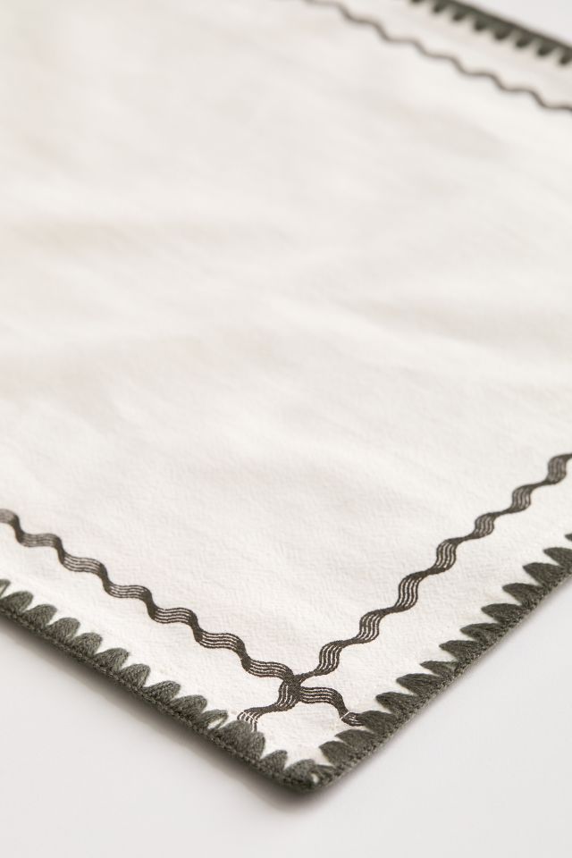 Ensemble de napperons rétro à motif ondulé #3