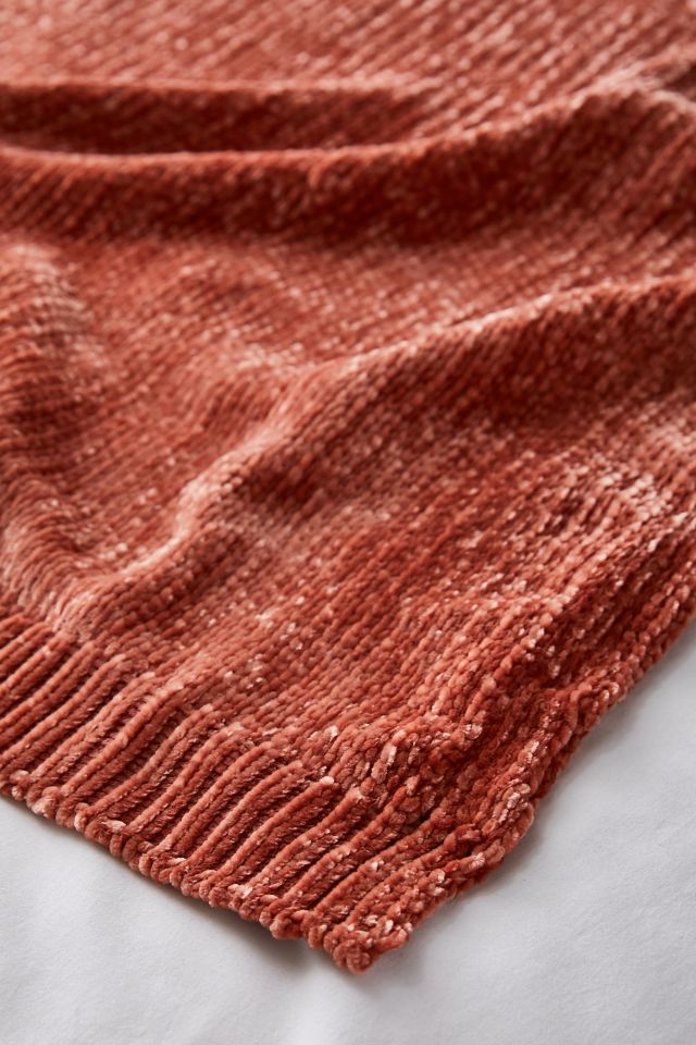 Couverture Tricotée en Chenille #1