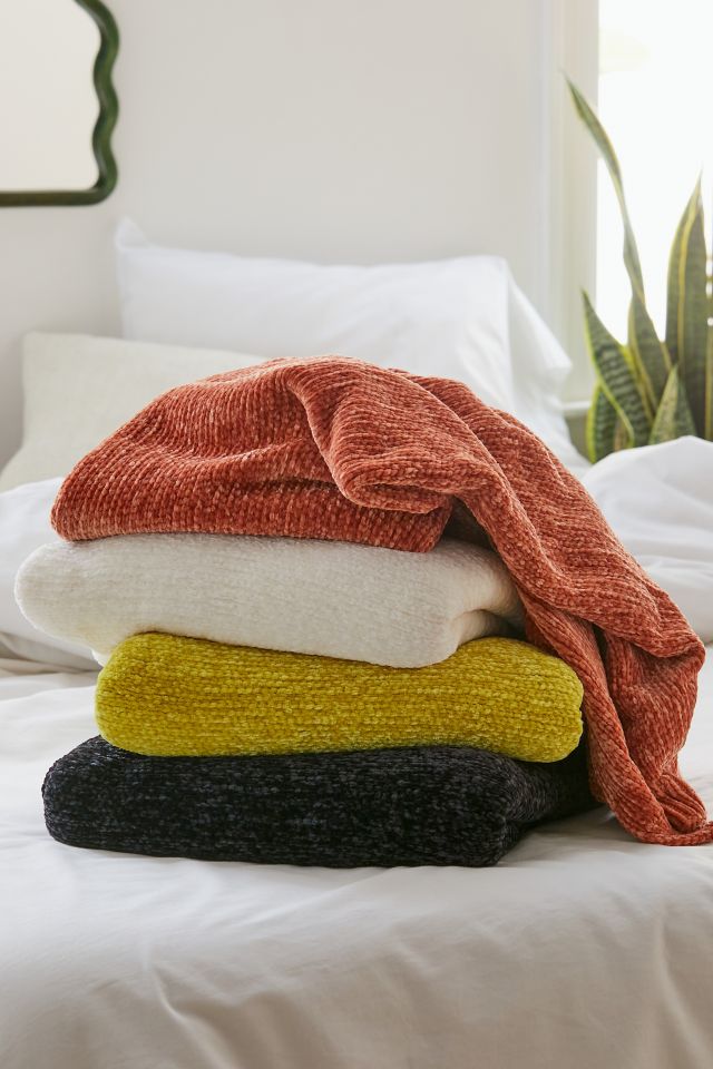 Couverture Tricotée en Chenille #2