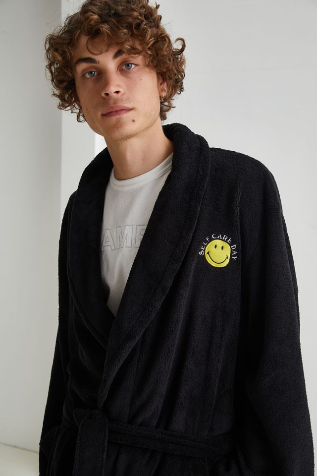 Happy Face Robe | Urban Outfitters