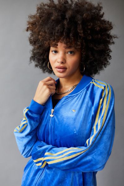 Adidas velour urban outfitters sale