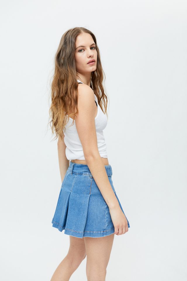 Miss Sixty UO Exclusive Denim Pleated Kilt Skirt #1