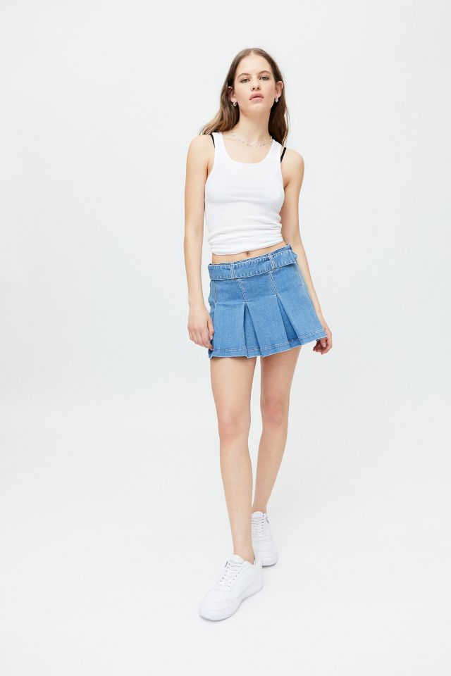 Miss Sixty UO Exclusive Denim Pleated Kilt Skirt #2
