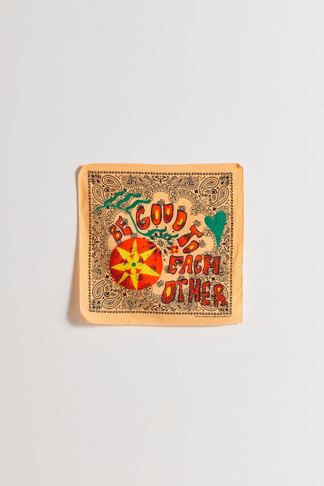 Good Universe UO Exclusive One-Of-A-Kind Vintage Hand-Painted Bandana #1