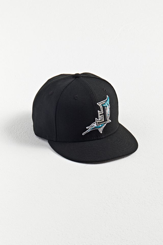 New Era Florida Marlins Upside Down 59Fifty Fitted Hat Black Men's - FW21 -  US