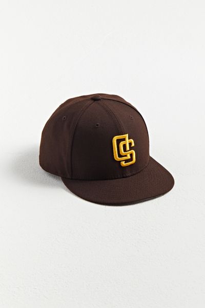 New Era San Diego Padres Upside-Down Logo Fitted Baseball Hat