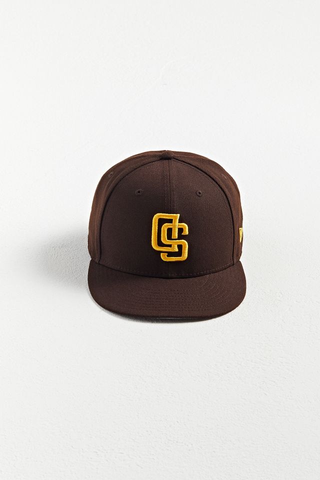 New Era San Diego Padres Upside-Down Logo Fitted Baseball Hat #2