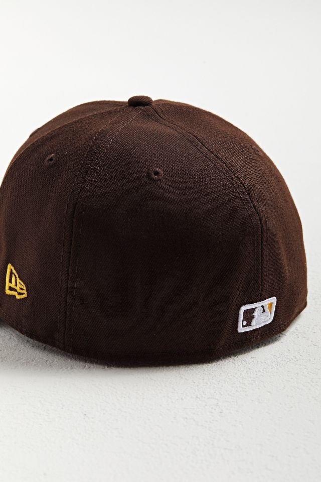 New Era San Diego Padres Upside-Down Logo Fitted Baseball Hat #4