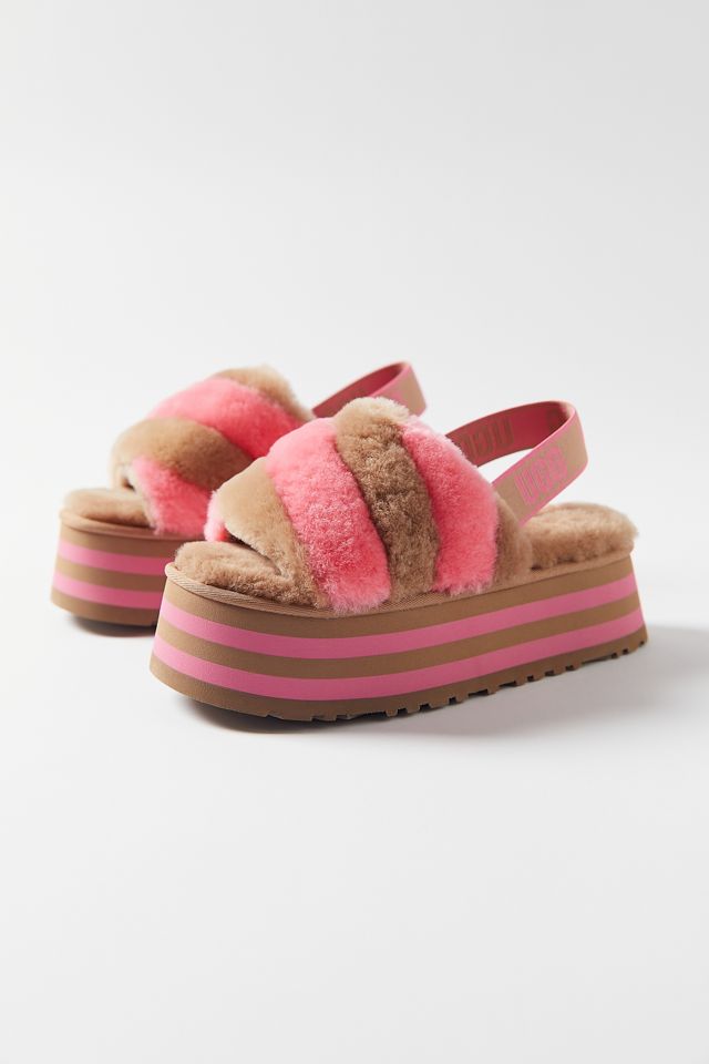 UGG Disco Stripe Platform Slide Sandal | Urban Outfitters