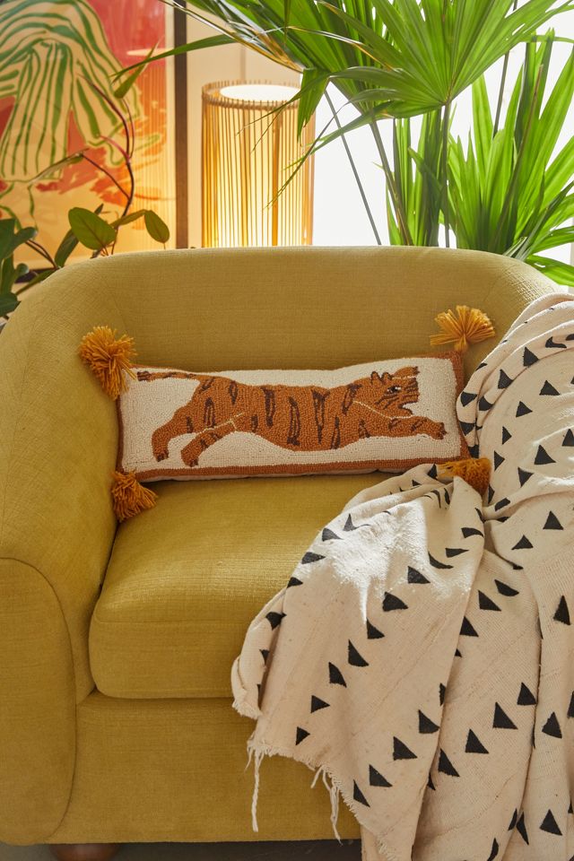 Jungalow By Justina Blakeney Tigress Pompom Bolster Pillow Urban