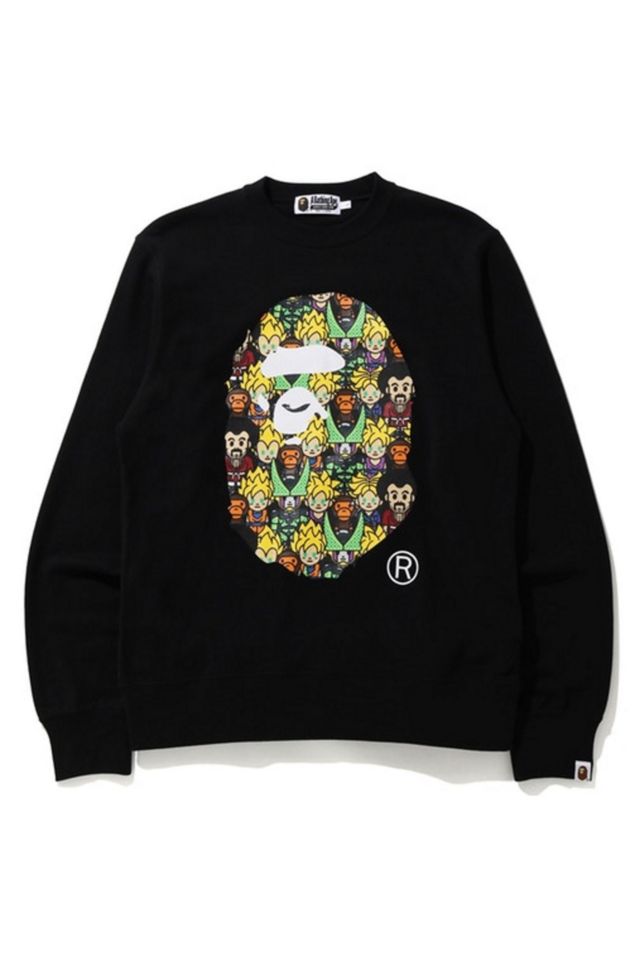 BAPE X Dragon Ball Z Baby Milo Big Ape Head Crewneck