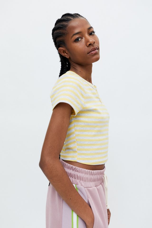 Urban Renewal Remnants Notched Stripe Baby Tee #3