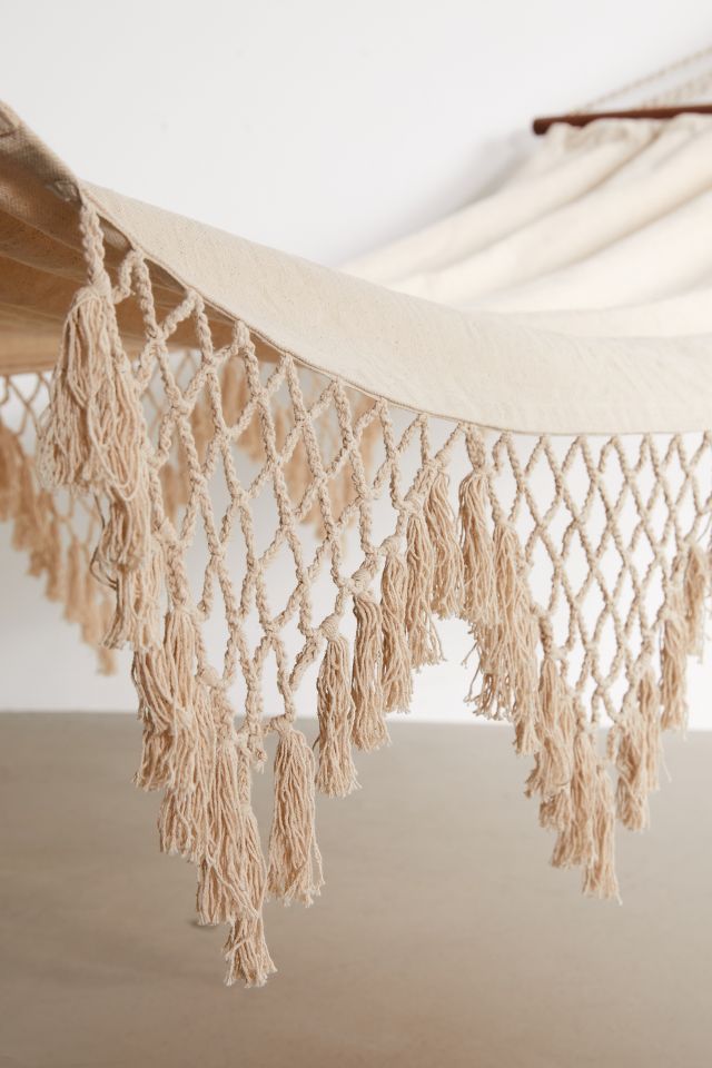 Boho Fringed Outdoor Hammock #2