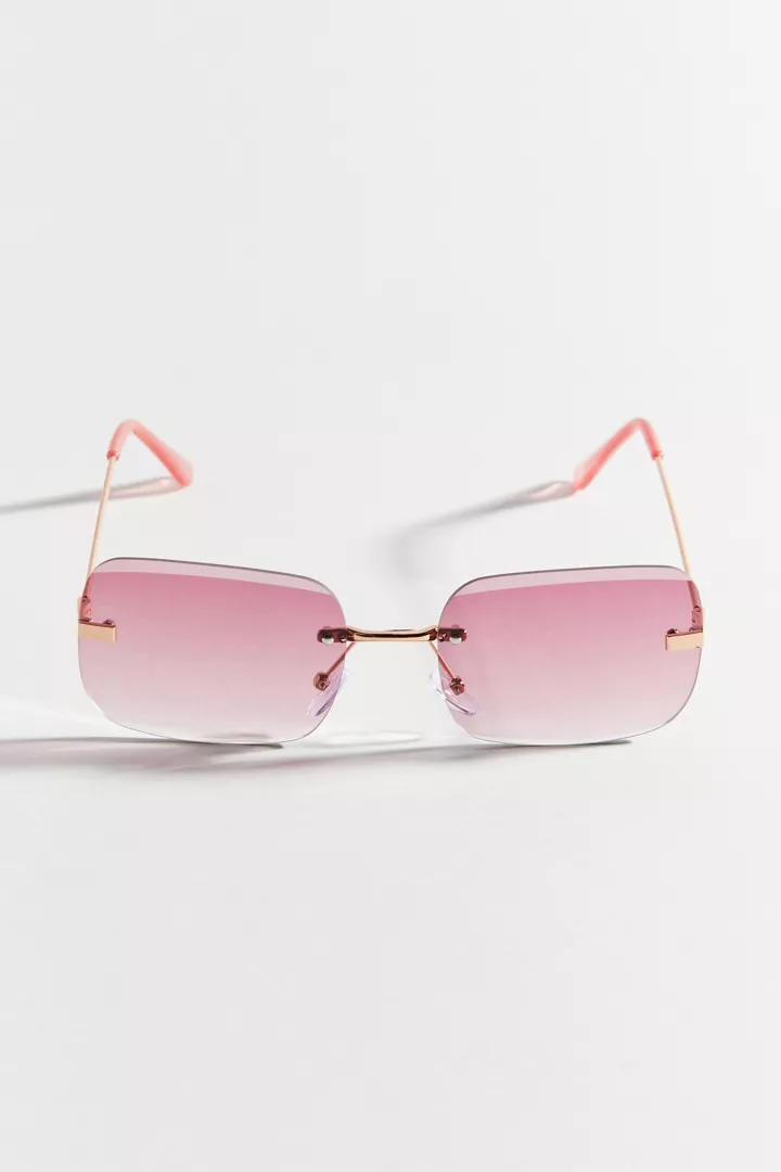 Urban Outfitters Laguna Rimless Rectangle Sunglasses