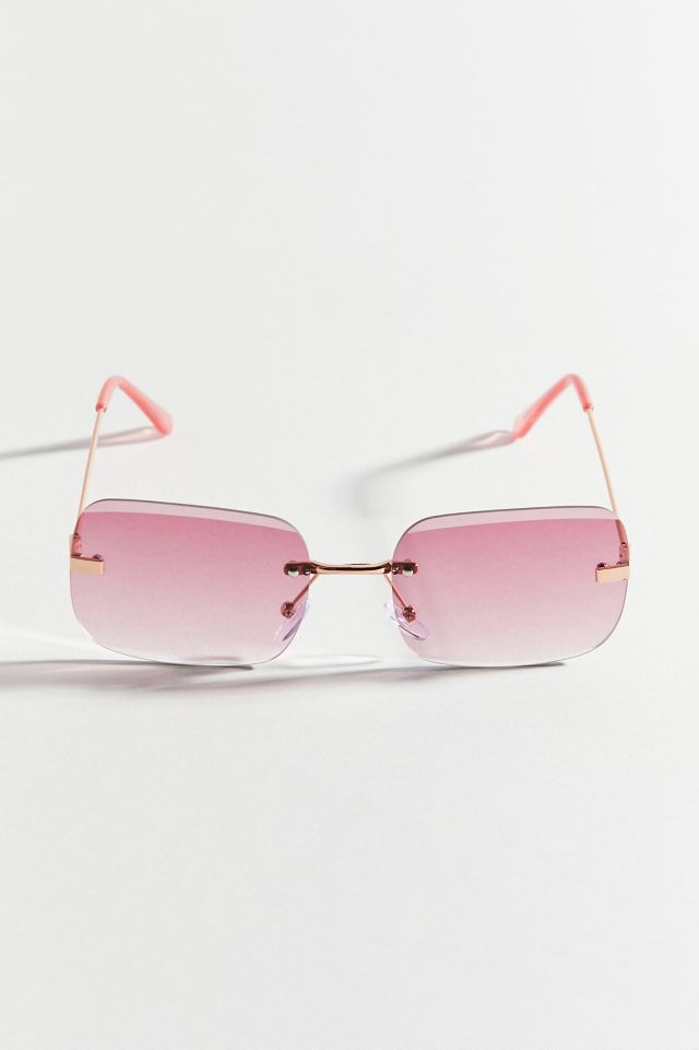 Laguna Rimless Rectangle Sunglasses #1