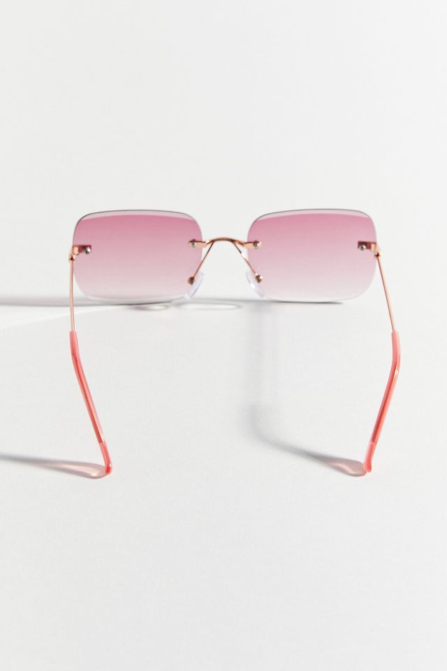 Laguna Rimless Rectangle Sunglasses #2