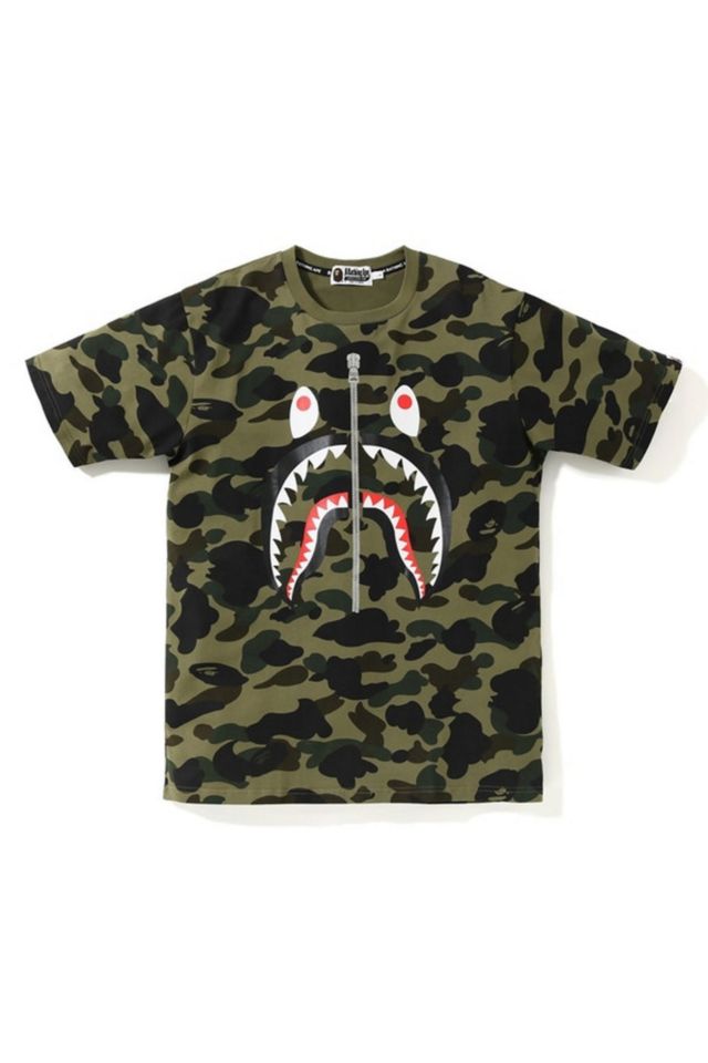 BAPE 1St Camo Ponr Shark Tee | Urban Outfitters