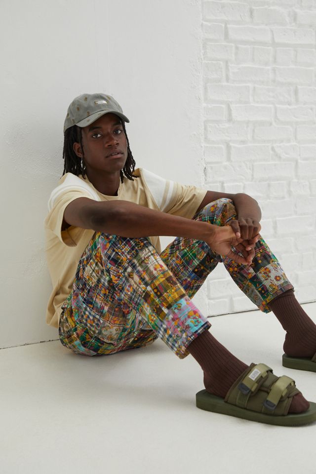 Urban Renewal Remnants Upcycled Floral Printed Patchwork Madras
