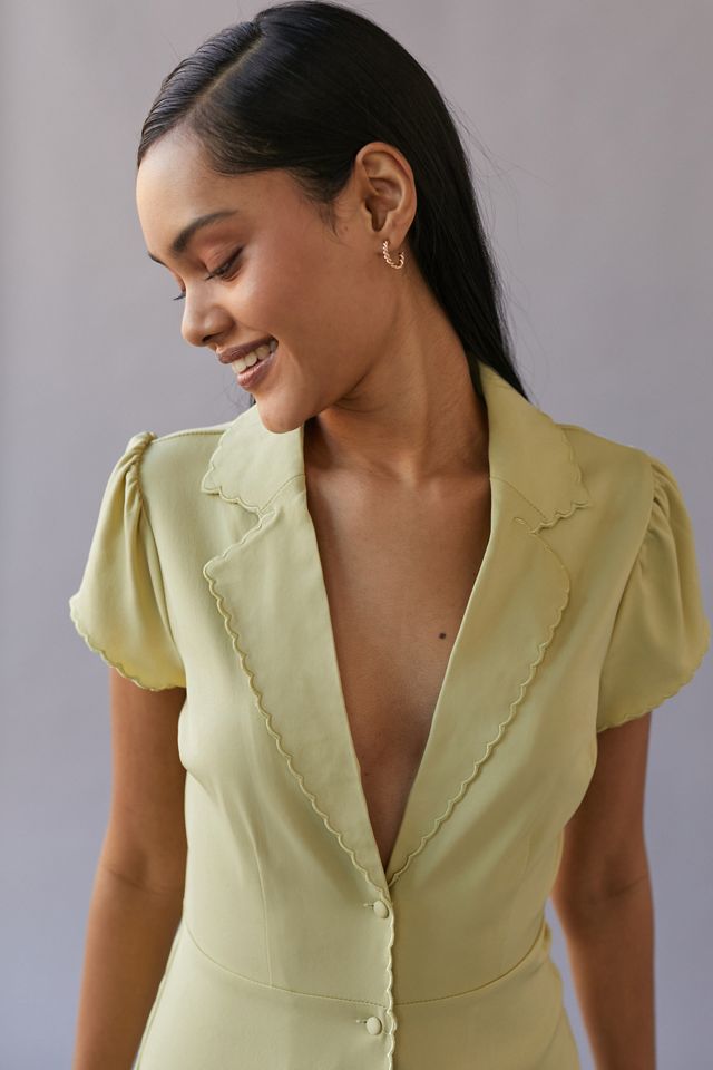 mini green slip dress Olive mini satin slip dress 'Pure'
