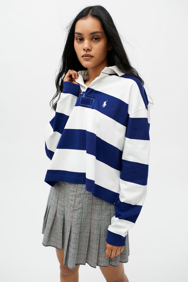 Polo Ralph Lauren Varsity Stripe Rugby Top | Urban Outfitters