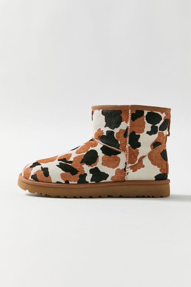 UGG Classic Mini Cow Print Calf Hair Boot