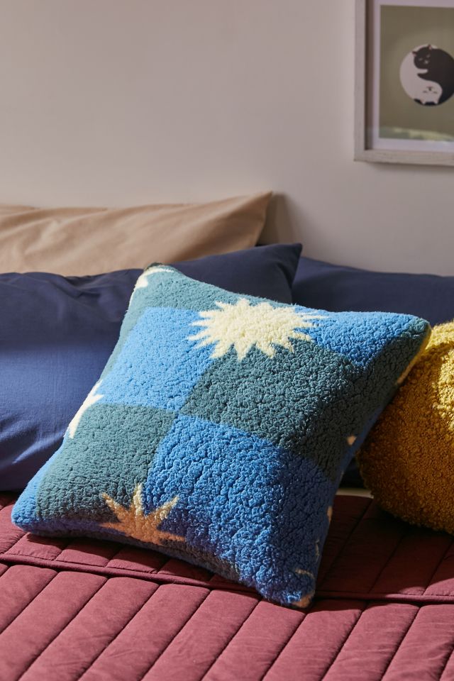 Amped Fleece Overstuffed Throw Pillow Urban Outfitters