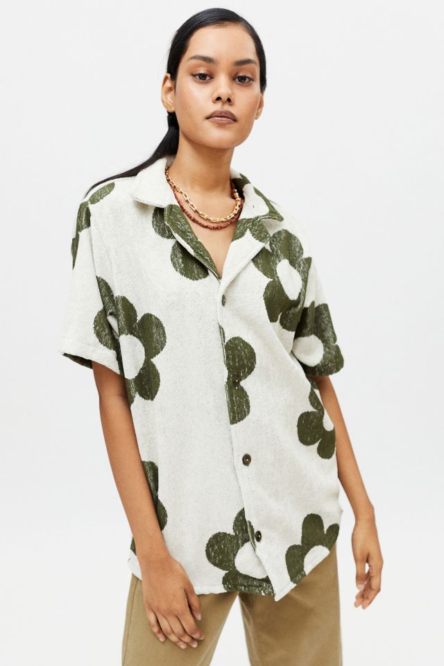 OAS Cuba Terry Button-Down Shirt | Urban Outfitters Canada