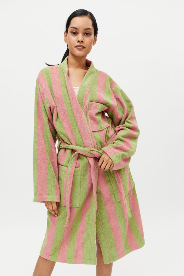OAS Striped Terry Robe | Urban Outfitters