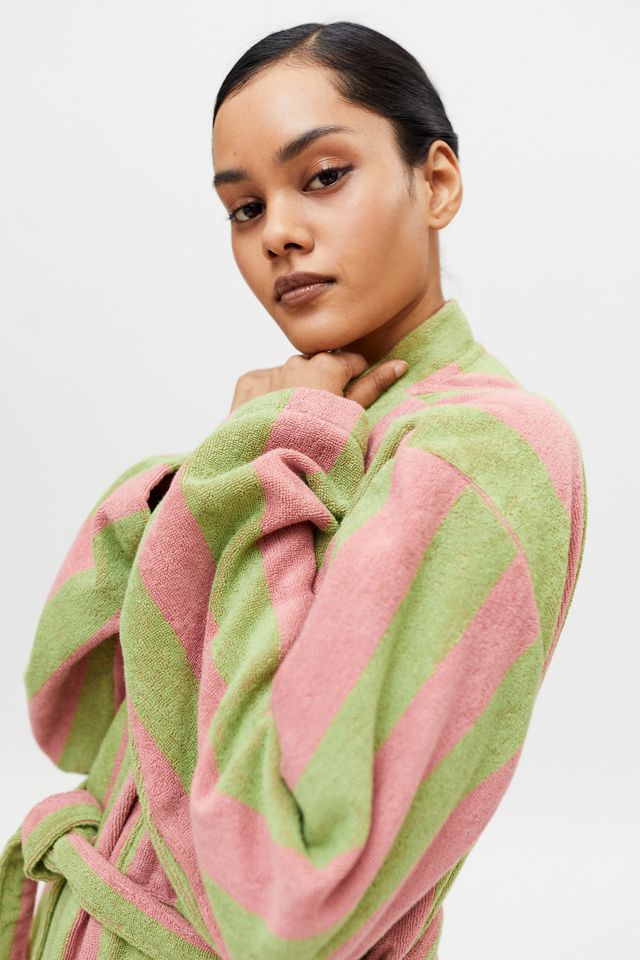 OAS Striped Terry Robe | Urban Outfitters