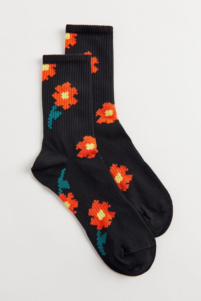 Happy Socks Pixel Flower Crew Sock #1