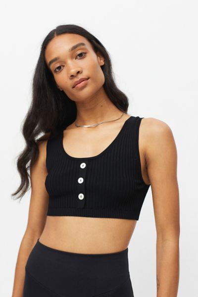 Live The Process Soros Ribbed Henley Bralette  Urban Outfitters Korea -  Clothing, Music, Home & Accessories
