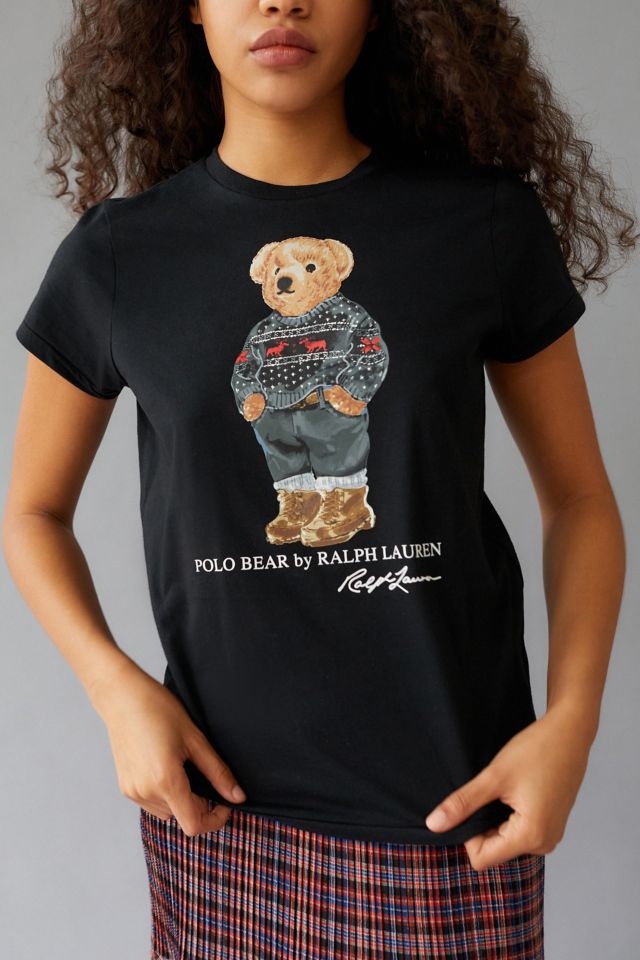 Women's polo 2025 bear t shirt