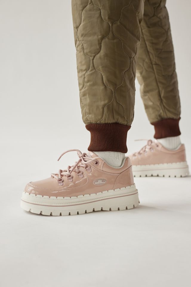 Skechers Jammers chunky sole sneakers in patent pink