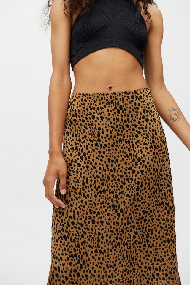 Dress Forum Animal Print Midi Skirt