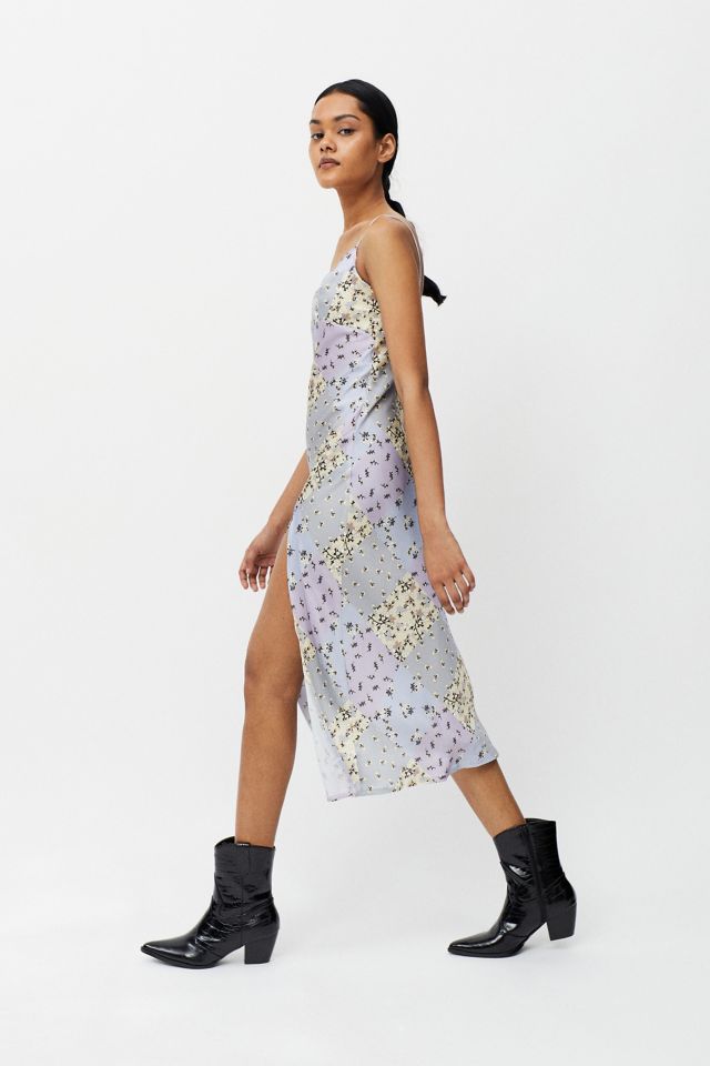 Kiss The Sky Patchwork Slip Dress #1