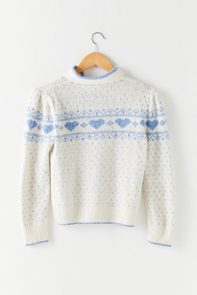 Vintage Fairisle Heart Sweater