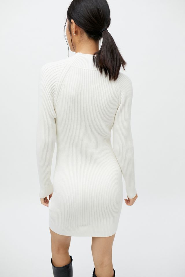 Bardot Ribbed Knit Mock Neck Dress #2