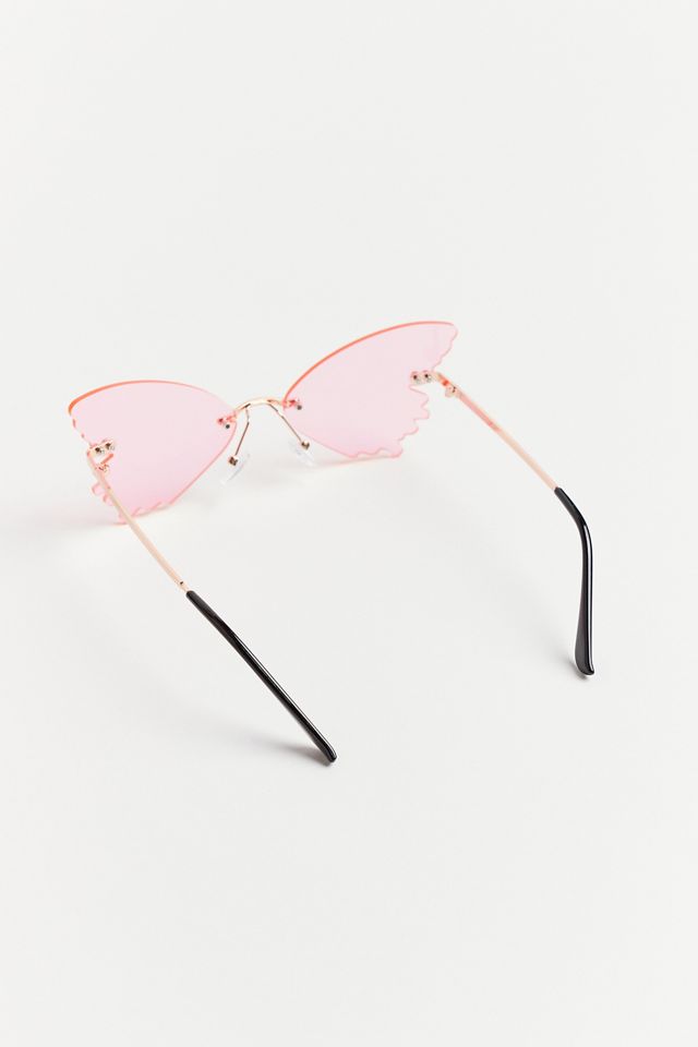Eloise Butterfly Rimless Sunglasses #1