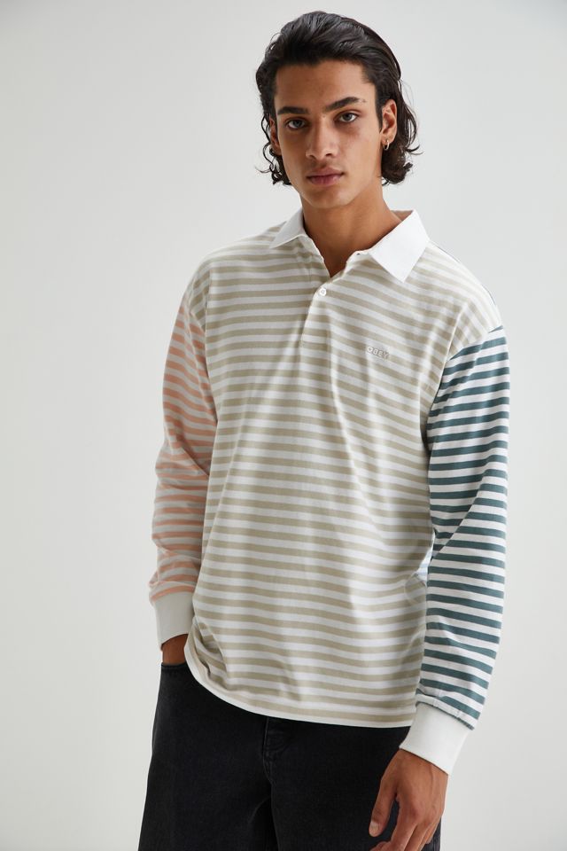 OBEY Marcel Stripe Polo Shirt | Urban Outfitters