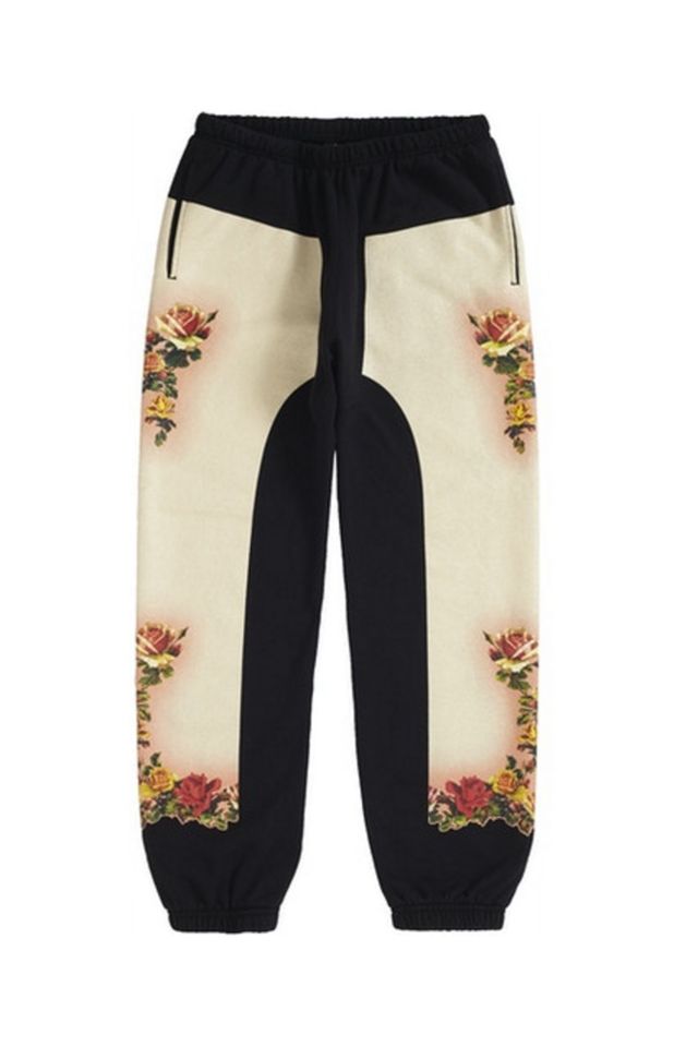 Supreme Jean Paul Gaultier Floral Print Sweatpant Black