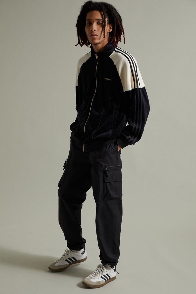 adidas Velour Raglan Jacket | Urban Outfitters