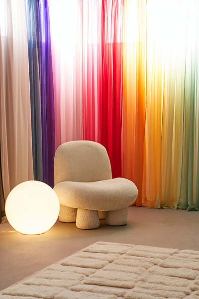Urban Outfitters Chiffon Sheer Curtain Panel - Thumbnail 4