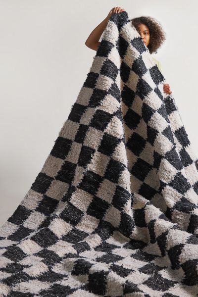 Checkerboard Rug Small Home Décor Area Rug Checkered Rug 