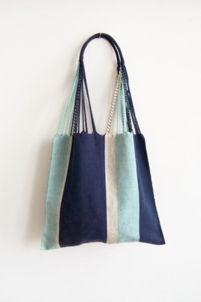 The Global Trunk Jitana Chiapas Colorblock Hammock Bag In Blue, Women's At Urban Outfitters
