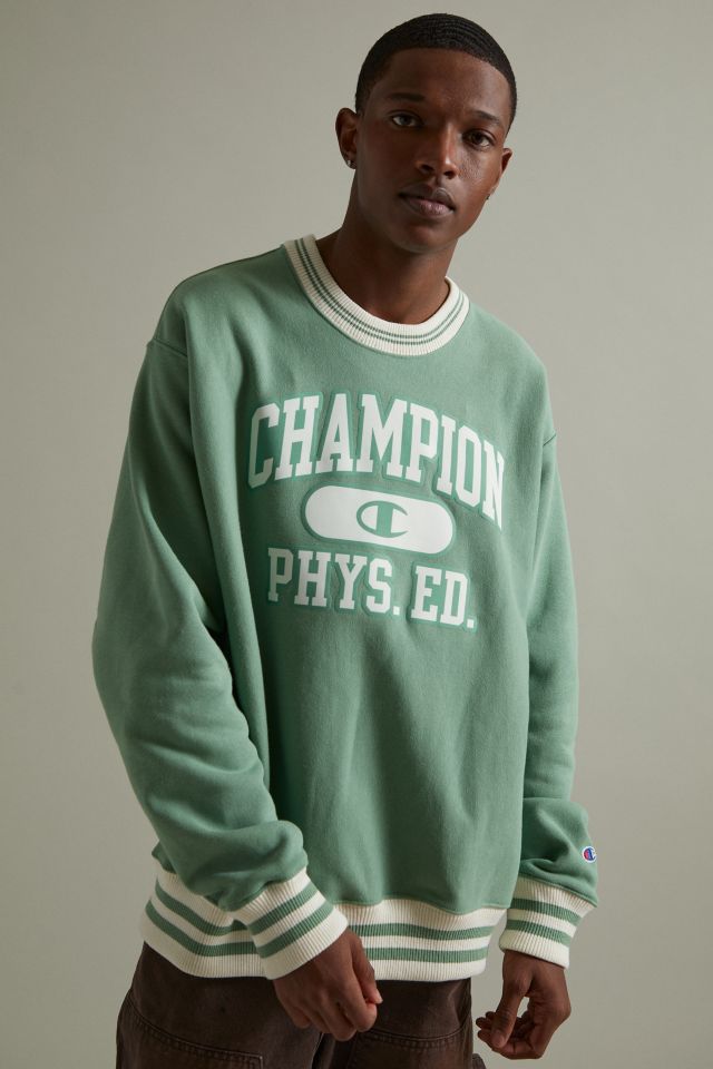 Champion green 2024 crew neck