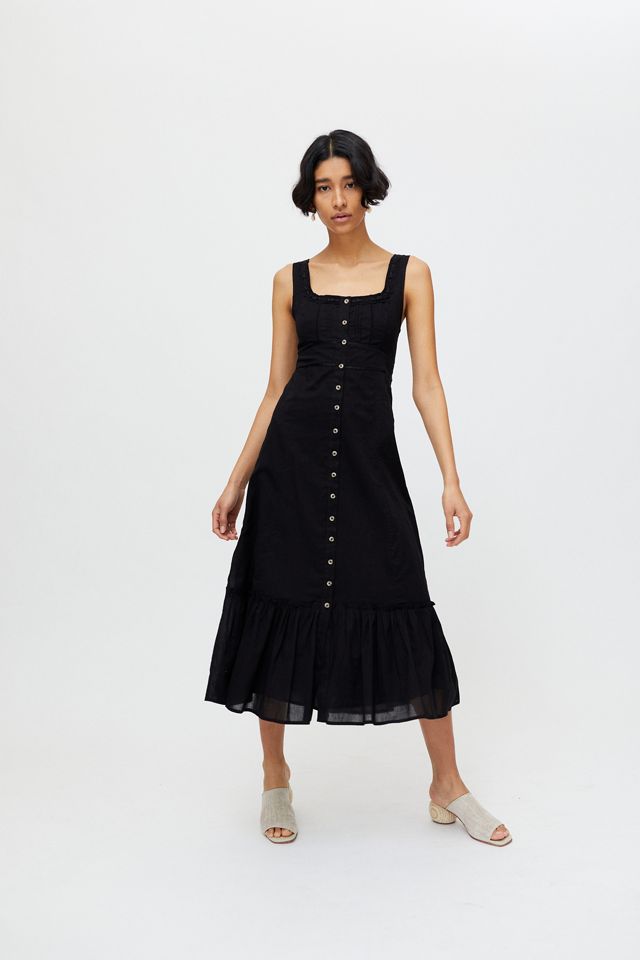 uo betsy satin tie-front midi dress Is there a Betsy floral satin midi dress in a size medium or large  available to buy? I also have it in a size small to trade, I love it but  it's