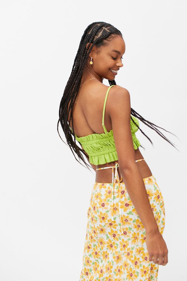 Urban Renewal Linen Smocked Ruffle Cami #2