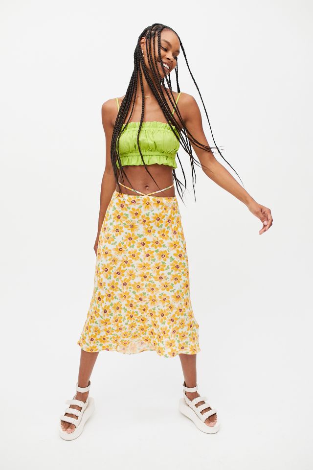 Urban Renewal Linen Smocked Ruffle Cami #3