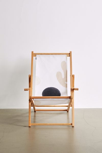 Bohomadic.Studio Deny Linen Leaves Balance Outdoor Folding Chair